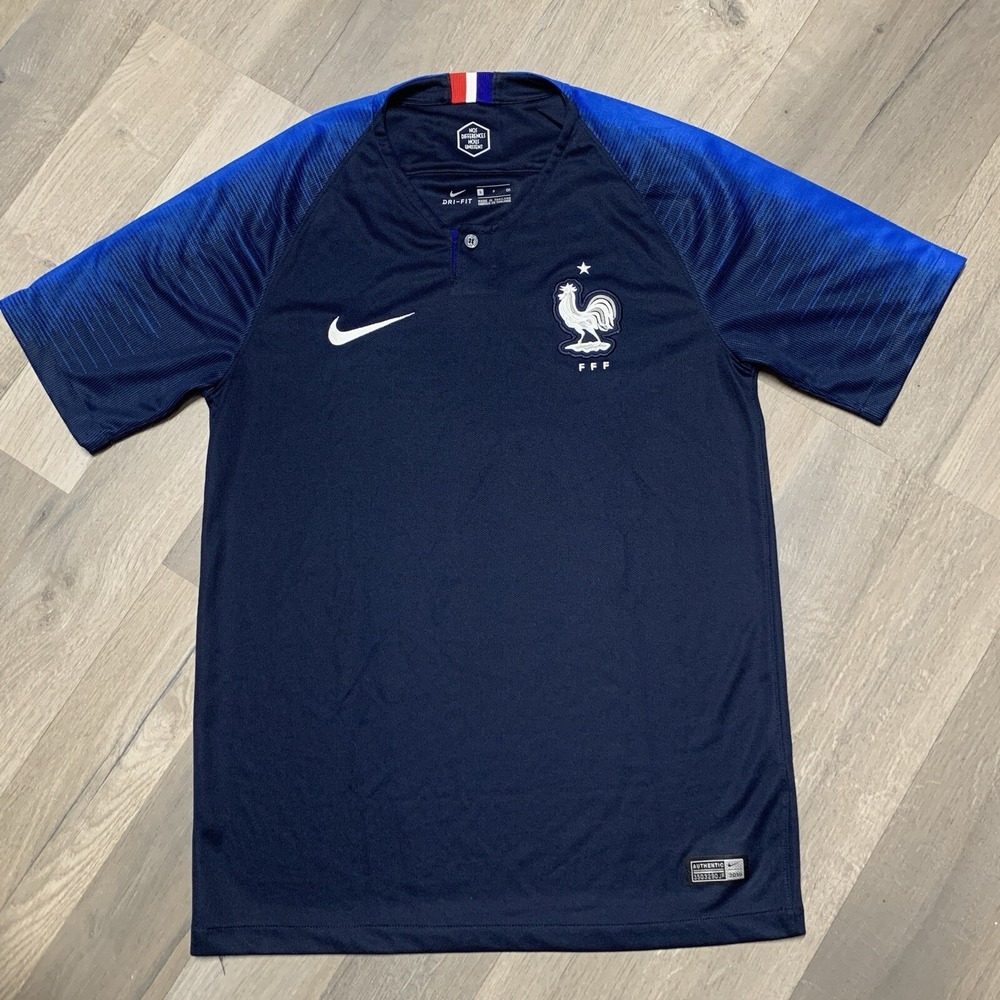 Nike Dri-Fit France Home Football Shirt Soccer Jersey Men's Shirt - Size S